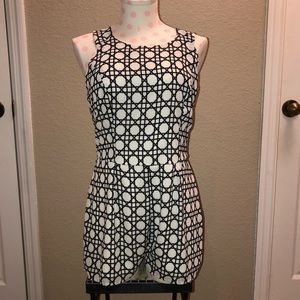 Entro Black And White Romper - Size: M